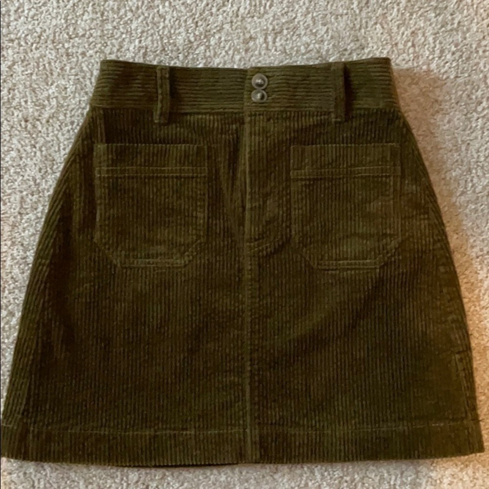 Madewell A-Line Corduroy Mini Skirt